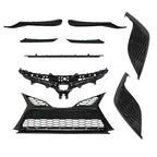 Plastic For Toyota Camry SE 2021 2022 2023 Front Grille Trim Fog Light Bezel Set