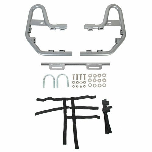 Pair of Nerf Bars Silver bar Black nets Aluminum For Honda TRX 250EX 250X 01-24