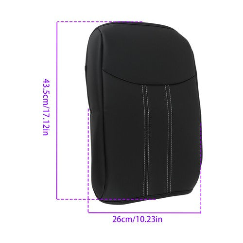 For Honda Pilot  23-24 Black Leather/White Thread Center Console Armrest Gloves