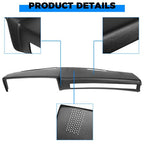 Black Dash Pad Cover Cap For 1981-1991 Chevrolet GMC Truck SUV