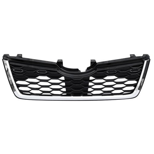 Front Upper Grille Assembly for Subaru Forester 2019 2020 2021 w/Chrome Tirm
