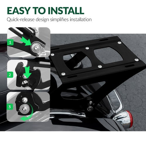 Razor Pack Trunk Backrest Rack For Harley Touring Road King Street Glide 14-26