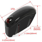Universal Hard Bags Motorcycle Saddlebags Luggage Bag For Harley Softail Suzuki