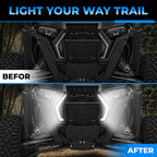 Front and Rear Accent Light Kit for 2019-2023 Polaris RZR XP 4 Turbo 1000