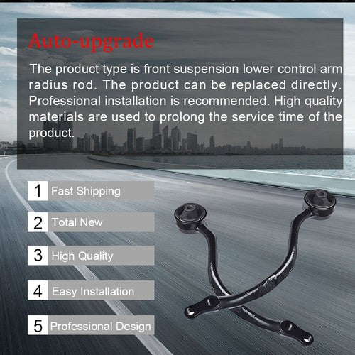 New Front Suspension Lower Control Arm Radius Rod For 00-05 Lexus GS430 Pair