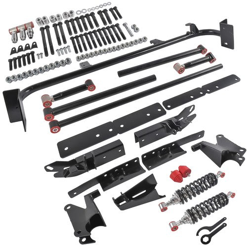 For 1967-69 Chevy Camaro SS Z28 Adjustable Bolt On Rear 4-Link Kit w/ Coilovers
