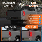 2007 2008 Dodge Ram 1500 2007 2009 Ram 2500 3500 Smoked LED Tail Lights Lamp