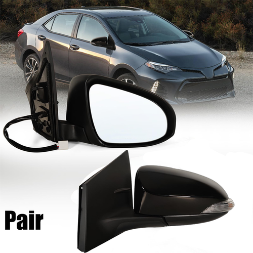 Power Heated Signal Mirror Pair Left Right for 2014-2019 for Toyota Corolla