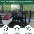 For EZGO Medalist/TXT 1995-UP Golf Cart Black Rear Flip Seat Kit W/ Grab Bar