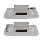 Pair Gray Sun Visors Right Left for Chevrolet Silverado GMC Sierra 2500HD 07-13