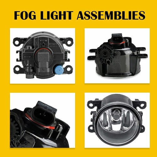 Bumper Clear Fog Light Lamp Replaces Lens Pair for Nissan Pathfinder 2017-2020