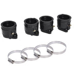 4pcs Carburetor Intake Manifold Boot For Yamaha YZF600R Thundercat 1995-2007