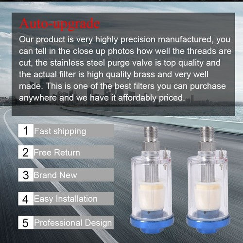 Air Oil Water Separator Water Trap Air Compressor Filter Air Water Seperator