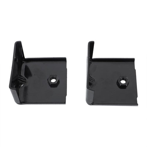 Left+Right Side Black Metal Suit For 16-18 Silverado 1500 Front Bumper Bracket