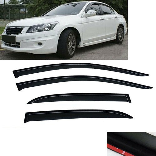 Fit For 2008-12 Honda Accord Sedan Window Visors Deflector Guard NEW Visor Guard