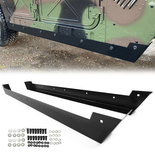 Pair of Rock Sliders Rock Panel Steel for All Variants Hmmwv M998 M1038 M998A1