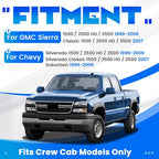 For 99 07 Chevy Silverado GMC Sierra 4 Door Crew Cab Rocker Panels Cab Corners