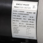 5HP Electric Motor 3450RPM 5/8" Shaft Single Phase 208-230V 56C Frame 60HZ TEFC