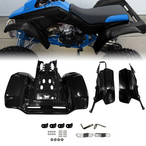Part Number TRX250R Fender Set For Honda 86 87 88 89 TRX 250R Black Front Rear Plastics