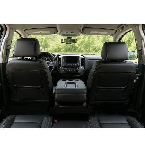For 14-2018 Chevy Silverado LT DOUBLE Cab Full Set Seat Cover Black Replacement