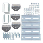 (4) 8" Galvanized Swivel Top Bunk Bracket Kit with Hardware for Boat Trailer 2��3
