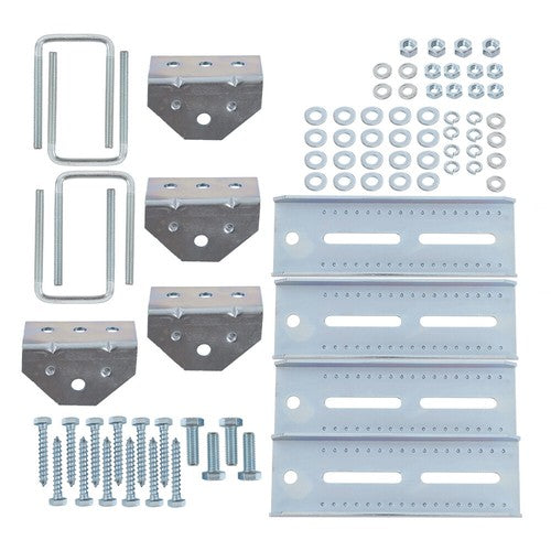 (4) 8" Galvanized Swivel Top Bunk Bracket Kit with Hardware for Boat Trailer 2��3