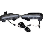 LED Fog Lights Double Color DRL Turn Signal Lamp Pair for Infiniti Q50 14-17