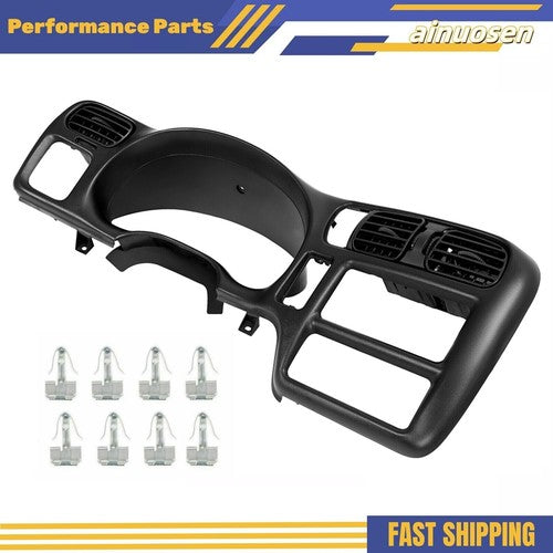Black Dash Trim Bezel Fit For 1998 2004 Blazer Jimmy Sonoma S10 Bravada