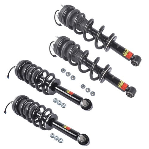 4Pcs Front Rear Shock Assys w/ Magnetic Fits Escalade Tahoe GMC Yukon XL 2021-24