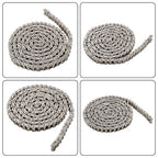 #60 Roller Chain 10 Feet with 2 Connecting Links, Carbon Steel Chain