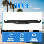 Black Rear Bumper Top Step Cover with Sensors for Ford F150 F 150 09 14 Styleside