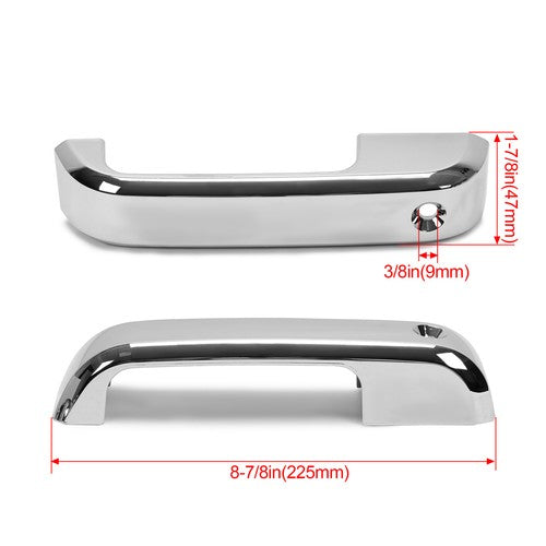 4x Chrome Door Handle Cover Cap Trim Kit No SMKH for 2017-2020 Ford F-250 F-350