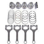 4x Connecting Rod & Piston Kit For Hyundai Veloster Kia Rio Soul 1.6L 2012-2017