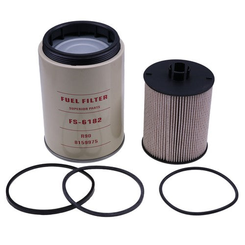 Fuel Filter Kit Fit for FS19955 FS19954 WIX 33967 Fram K10873 Baldwin BF9858 KIT