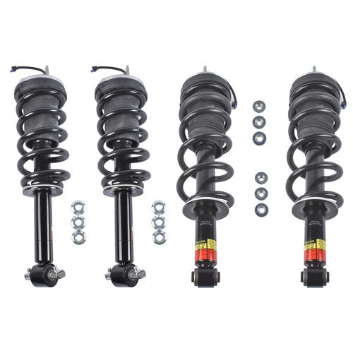 4Pcs Front Rear Shock Assys w/ Magnetic Fits Escalade Tahoe GMC Yukon XL 2021-24