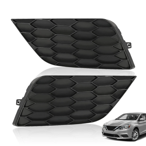 Pair Front Bumper Fog Light Cover for Nissan Sentra 2016-2019 Left Right