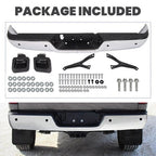 Chrome Rear Bumper Assembly for Ram 2500 3500 2013 2018 With Sensor Holes