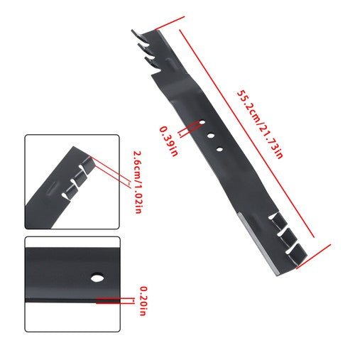 108-9764-03 Fits For Toro 20009 22'' 131-4547-03 2 Pack Lawn Mower Blades
