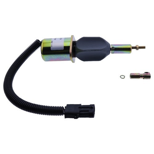 12V Fuel Shutoff Solenoid 3923680 3928160 For Cummins 6BT 5.9L & 6CT Case 7210