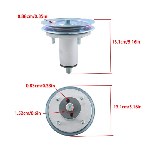 3PK For Gravely Ariens 52" Deck Spindle Assembly w/Pulley 51537200 51528000 New