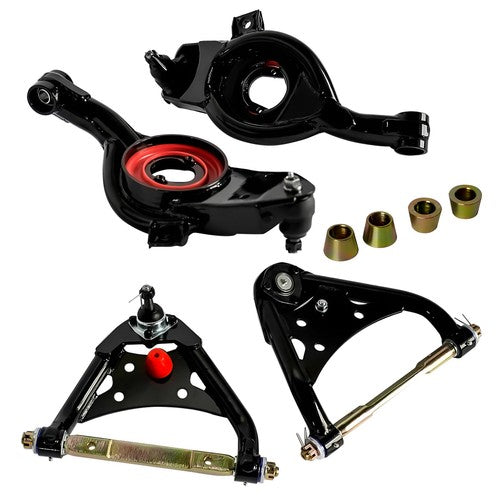 Upper & Lower Tubular Control Arms Set of 4 For Impala Bel Air Biscayne 1965-70