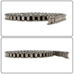 #60 Roller Chain 10 Feet with 2 Connecting Links, Carbon Steel Chain
