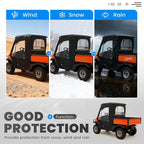 PVC Soft Doors Cab Enclosure Rear Window for Kubota RTV400 RTV450 2008 2021