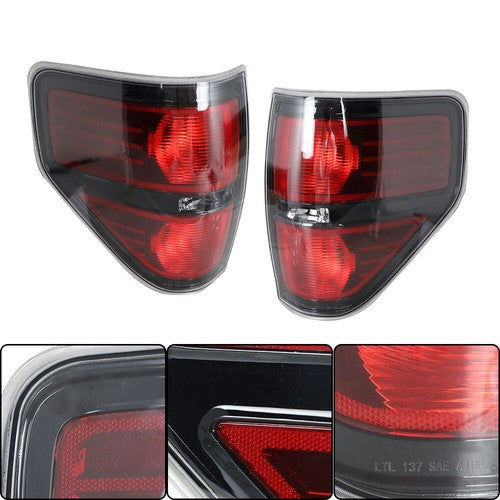 Fit For Ford F-150 2009-2014 2pcs New Left+Right Red Rear Tail Brake Light Lamp