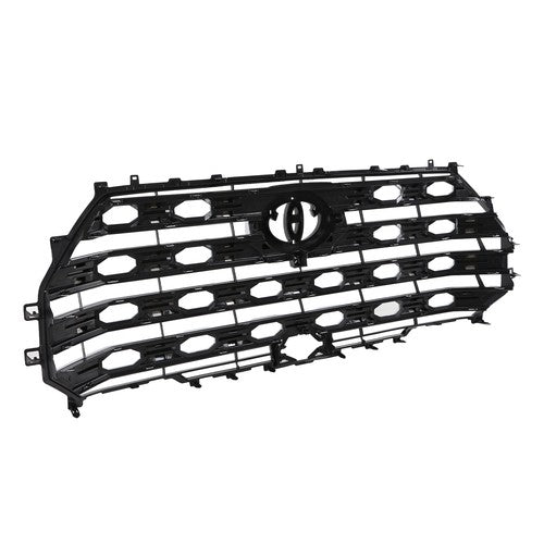 Front Upper Grille Brushed Satin Aluminum for Toyota Tundra 2022-2024 Platinum