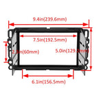 Double Din Dash Kit Stereo Radio Installation With Wire Harness For Chevrolet