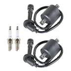 1998-2016 2PCS IGNITION COIL SPARK PLUG FIT FOR YAMAHA V STAR 650 XVS650
