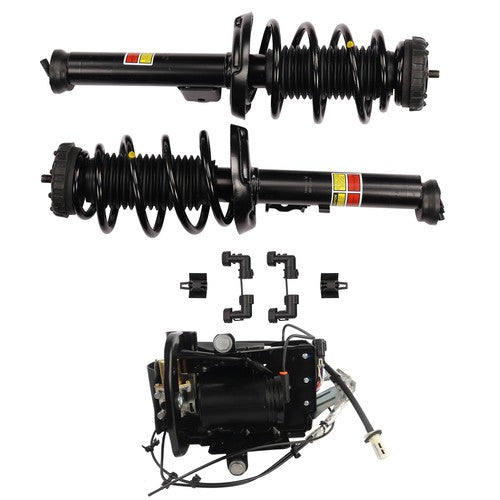 Set of 3 Front Shock Strut Assys & Air Compressor For Cadillac XTS 3.6L V6 13-19
