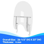 26 Inch Acrylic Windshield For Harley Softail Deluxe Fat Boy FLS 2000 2017