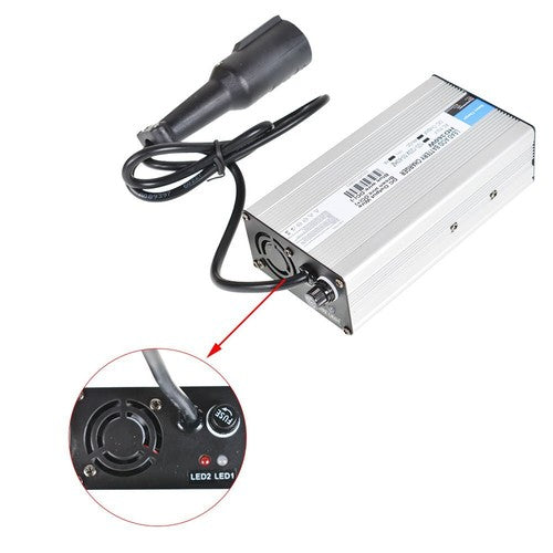 48 Volt 6 Amp Battery Charger Snap Head 3 Pin Plug For Club Car Golf Cart